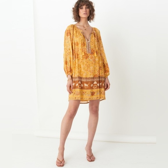 Spell Mystic Tunic Dress Sunflower Large - Picture 1 of 15